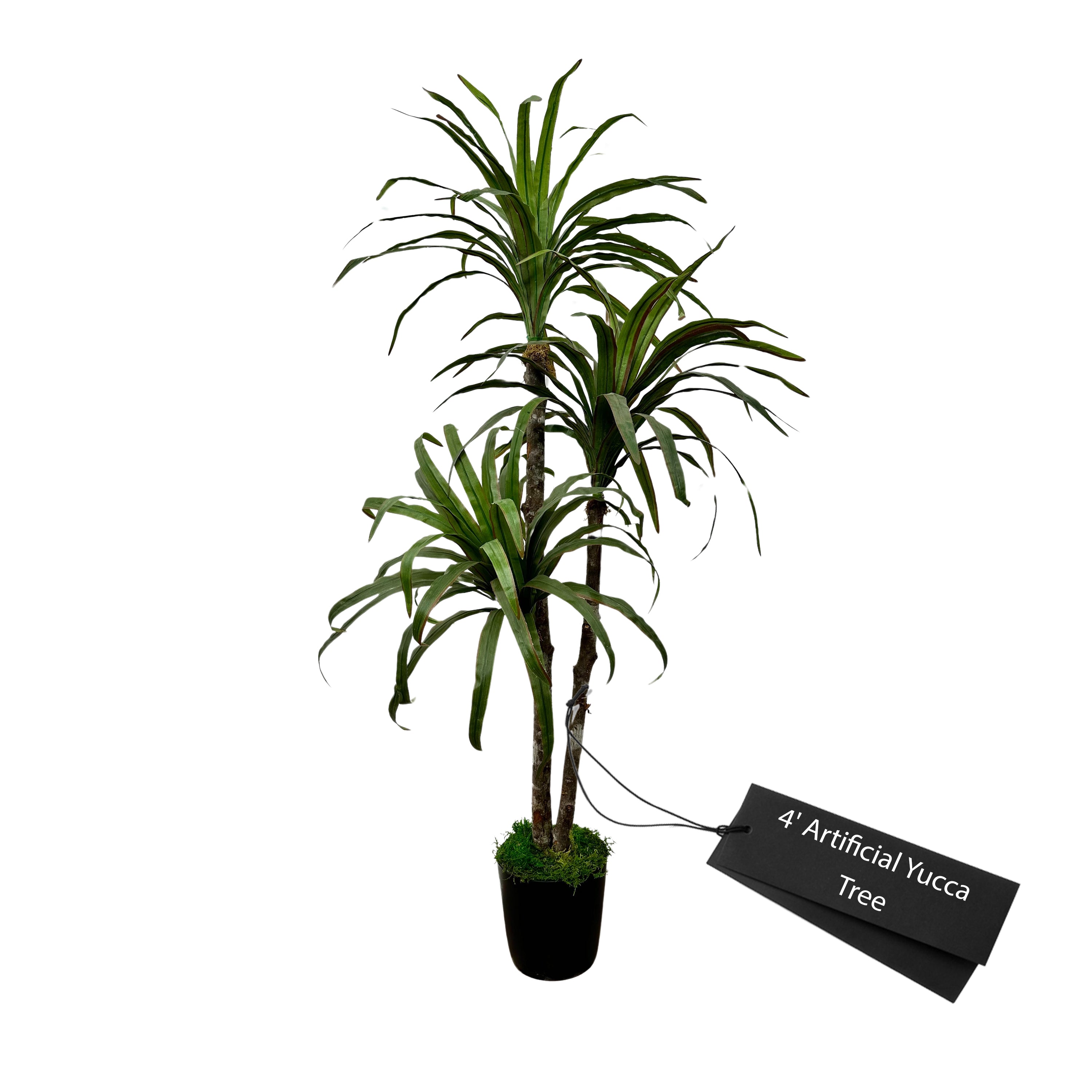 plastic yucca plant 7' Artificial Yucca Tree In Home Basics Plastic Pot